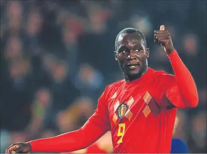  ?? FOTO: GYI ?? Romelu Lukaku, con la selección belga El delantero, a punto de dejar el Inter rumbo al Chelsea