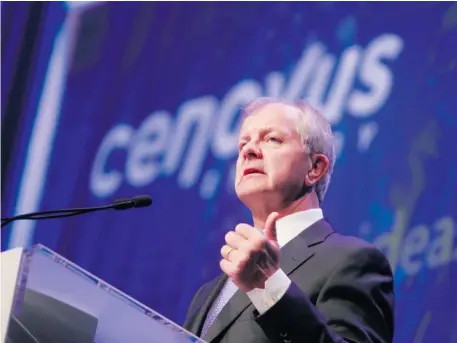  ?? Calgary Herald/files ?? Cenovus president and chief executive Brian Ferguson said the company had a series of writeoffs in the second quarter.