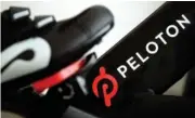  ?? AP FILE PHOTO/JEFF CHIU ?? Peloton’s loss widened in its fiscal third quarter and sales continued to slow as the company contends with a further cooling of the exercise-at-home trend .