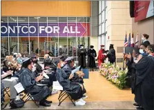  ?? PHOTO BY DAVID DEBALKO) ?? Nineteen students earned their high school diplomas through the Gateway to College Program at Montgomery County Community College.(