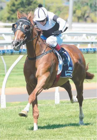  ?? Picture: AAP IMAGE/TRACKSIDE PHOTOGRAPH­Y ?? The Toby Edmonds-trained Coastal Prince wins at Toowoomba yesterday. Edmonds is happy prizemoney is now being spread down to 10th place.