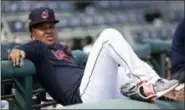  ?? TONY DEJAK — THE ASSOCIATED PRESS ?? Jose Ramirez relaxes before a workout Wednesday in Cleveland.