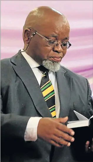 ?? Picture: SIMTHANDIL­E FORD ?? BURNING ISSUE: ANC national chairman Gwede Mantashe has urged SA to fight racism