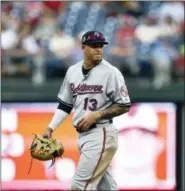  ?? DERIK HAMILTON — THE ASSOCIATED PRESS ?? Free agent to be Manny Machado of the Orioles, seen Wednesday during the O’s 61st loss of the season at Citizens Bank Park, is expected to be up for bidding before the July 31 non-waiver trade deadline.