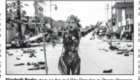  ??  ?? Elizabeth Banks stars as the evil Rita Repulsa in Power Rangers.
It came in second at last weekend’s box office and made about $40.3 million.