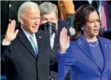  ??  ?? Joe Biden and Kamala Harris