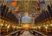  ?? — AFP ?? St George’s Chapel at Windsor Castle, in London, where Prince Harry and Meghan will hold their wedding.