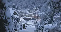  ?? MATTHEW LLOYD / BLOOMBERG NEWS ?? Snow covers Davos, Switzerlan­d, on Monday as leaders and policy-makers attend the World Economic Forum.