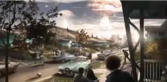  ?? © rr ?? De computerga­meserie ‘Fallout’: oldtimers in de toekomst.