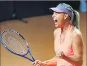  ??  ?? Maria Sharapova won her first match after a dope ban on Wednesday.