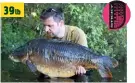  ??  ?? JOHN Claridge spotted this 39lb 14oz mirror, Wallace, from the top of a tree and stalked it from the water’s edge at a Cotswold gravel pit. It took a Sticky Manilla hookbait.