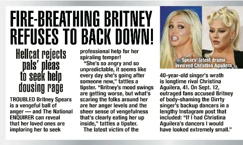 FIRE-BREATHING BRITNEY REFUSES TO BACK DOWN! - PressReader