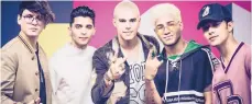  ??  ?? CNCO cantaron por primera “Se vuelve Loca” .