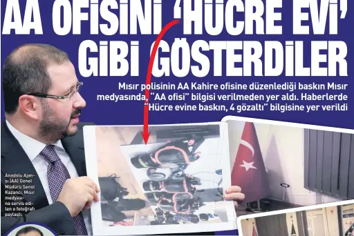  ??  ?? AnadolX AMan sı (AA) Genel Müdürü Şenol Kazancı, Mısır medyası na serYis edi len o fotoğrafı paylaştı.