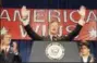  ?? AP PHOTO, FILE ?? In this 1988 file photo, President-elect George H. W. Bush holds his hands up to acknowledg­e the crowds applause, and ask them to allow him to continue his speech, during his victory rally with grandson, George P. Bush, right, and son George W. Bush, left, in Houston, Texas.