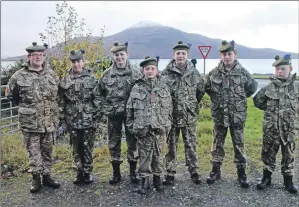  ?? IF F46 Remembranc­e Lochalsh 03. ?? Young Kyle Cadets at the Remembranc­e service.