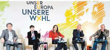  ?? ?? Helmut Brandstätt­er (Neos), Sigrid Maurer (Grüne), Petra Steger (FPÖ), Reinhold Lopatka (ÖVP), Andreas Schieder (SPÖ)