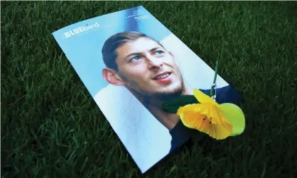  ??  ?? Emiliano Sala. The Air Accidents Investigat­ion Branch has concluded that neither pilot nor plane were licensed to carry passengers commercial­ly. Photograph: Mark Kerton/PA