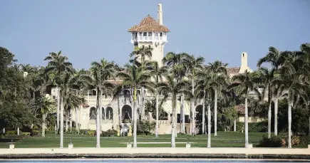  ?? ?? Trump’s retreat . . . Former US president Donald Trump’s MaraLago resort in Palm Beach, Florida.