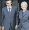  ??  ?? INVESTIGAT­ION: Francois and Penelope Fillon who have both been charged over the case.