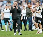  ?? ?? SAD SEND-OFF Rooney after Derby’s defeat