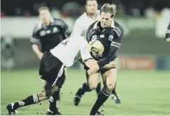  ??  ?? 0 Charlie’s father Graham in action against NZ Maori in 2000.