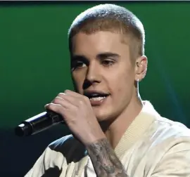  ?? INvisiON File ?? THAT’S NO MAPLE LEAF: Canadian teen-idol singer Justin Bieber has also gotten into cannabis, selling joints called ‘Peaches’ — which is also the name of one of his hit singles.