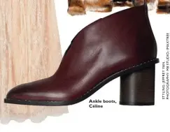  ??  ?? Ankle boots, Céline