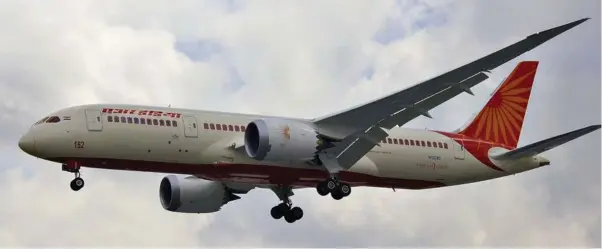  ?? FOTO: DANIEL ELEDUT/ UNSPLASH ?? Air India har 27 Boeing 787 i drift hvoraf den ene kommer til at flyve mellem København og Delhi.