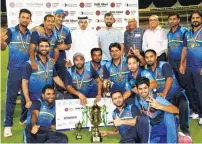  ??  ?? Alubond Tigers beat Phoenix Medicines by five wickets in the final.