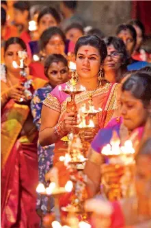  ??  ?? Whether the Tamil community is in the frame of mind to make progress spirituall­y is a big question given that all government­s, including the present, doing very little to solve the national question (Pix AFP)