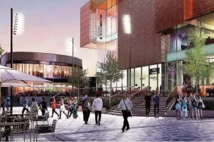  ??  ?? ●●New images of how Rochdale Riverside developmen­t could look