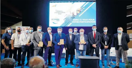  ??  ?? Remise des trophées de l’investisse­ment local des Pyrénées-Orientales