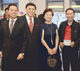  ??  ?? (From left) Architect Jeremy Lim, your columnist, Janie Lim and Naguilian, La Union Vice Mayor Abraham Rimando.