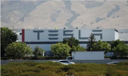  ?? A Tesla factory in Fremont, California. Photograph: Stephen Lam/Reuters ??