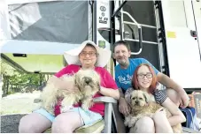  ?? CHERYL CLOCK/POSTMEDIA NEWS ?? The Cutlers are camping. Karen Cutler, 52, of Welland is living with cancer and began palliative care earlier this year. Palliative care does not mean there is no hope. Indeed, it helps people live the fullest, the best they can with a life-limiting...