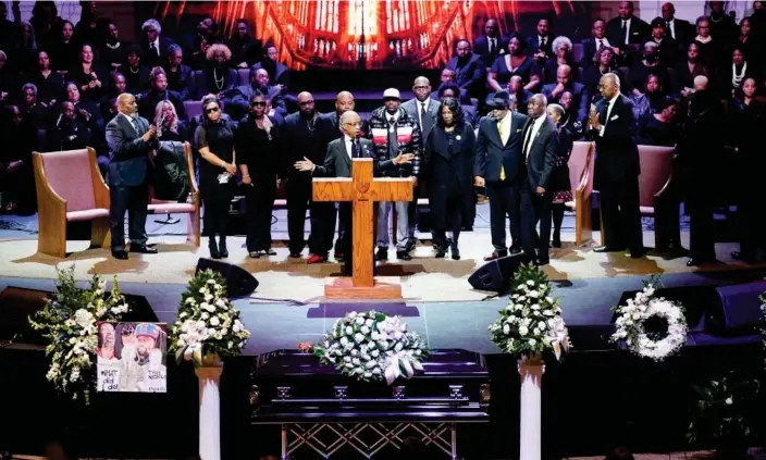  ?? The Mississipp­i Boulevard Christian Church in Memphis on Wednesday. Photograph: Reuters ??