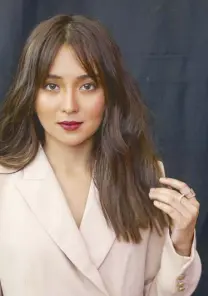  ?? Photos by GEREMY PINTOLO ?? The future looks bright for Kathryn Bernardo. She leads the upcoming film The Hows of Us alongside Daniel Padilla, and launches her own lipstick collaborat­ion with Happy Skin.