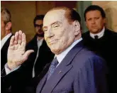  ?? Ansa ?? Al tramonto Silvio Berlusconi, leader di Forza Italia e padrone dell’impero Fininvest