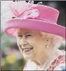  ??  ?? THE QUEEN: Expected to witness RAF centenary flypast over palace.