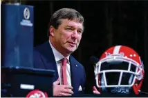  ?? HYOSUB SHIN / HSHIN@AJC.COM ?? As he enters Year 3, Georgia coach Kirby Smart has the Bulldogs positioned as a giant reborn, a proud program ready to rid itself of a legacy of tripping over the big moment.