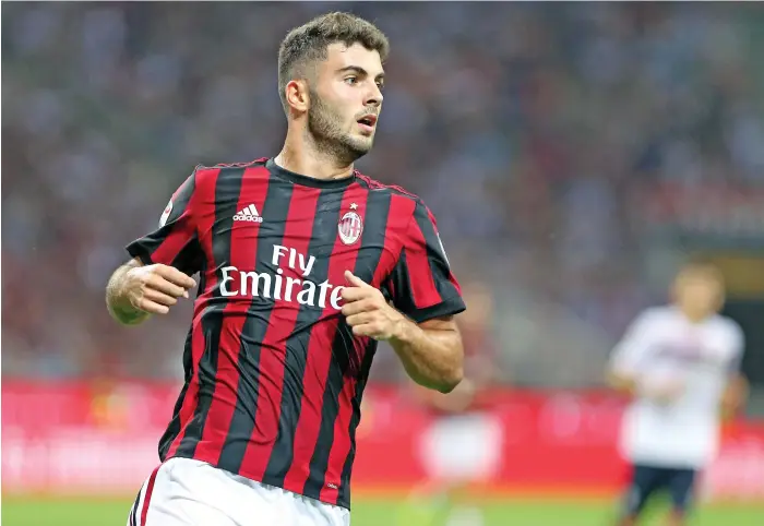  ?? Getty ?? Patrick Cutrone, 19, has two goals in the Europa League for AC Milan, who take on Croatia’s HNK Rijeka tonight in a Group D match at Stadio Giuseppe Meazza