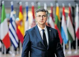  ?? [ AFP ] ?? Gastgeber Europas für ein halbes Jahr: Kroatiens Premier Andrej Plenkovic.´