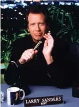  ?? ANDREW ECCLES/HBO/REUTERS ?? Garry Shandling, in his time on the influentia­l The Larry Sanders Show, helped pioneer many of the trends comedy relies on today.