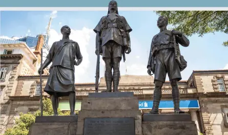  ??  ?? Honouring the dead
A C9)C memorial in Nairobi, Kenya. 6he commission’s historian George Hay stresses that the organisati­on is “willing to confront a Fiʛcult past Yith honesty, integrity and transparen­cy”