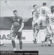  ?? FOTOT: F.Hazizllari ?? KAMZA-KUKËSI 0-2
Verilindor­ët duke festuar autogolin