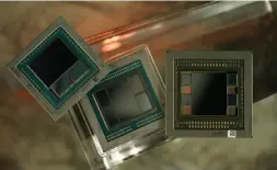  ??  ?? Left to right: The Hbm-equipped chips found in Vega 64, Radeon VII, and the Fury X