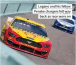  ??  ?? Logano and his fellow Penske chargers fell way back as race wore on