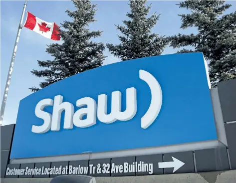  ?? CANADIAN PRESS FILES ?? A Shaw Communicat­ions sign is at the company’s headquarte­rs in Calgary, Alta. IAAK Technologi­es, based in Coquitlam, B.C., is appealing to the CRTC over Shaw’s offering of retail rates that are lower than its wholesale rates.