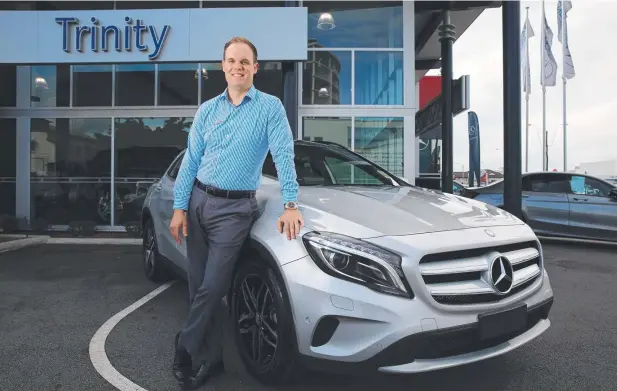  ?? Picture: BRENDAN RADKE ?? HAVE WHEELS: Trinity Mercedes-Benz sales manager Brendan Roberts says the luxury vehicle market in Cairns is still buoyant.